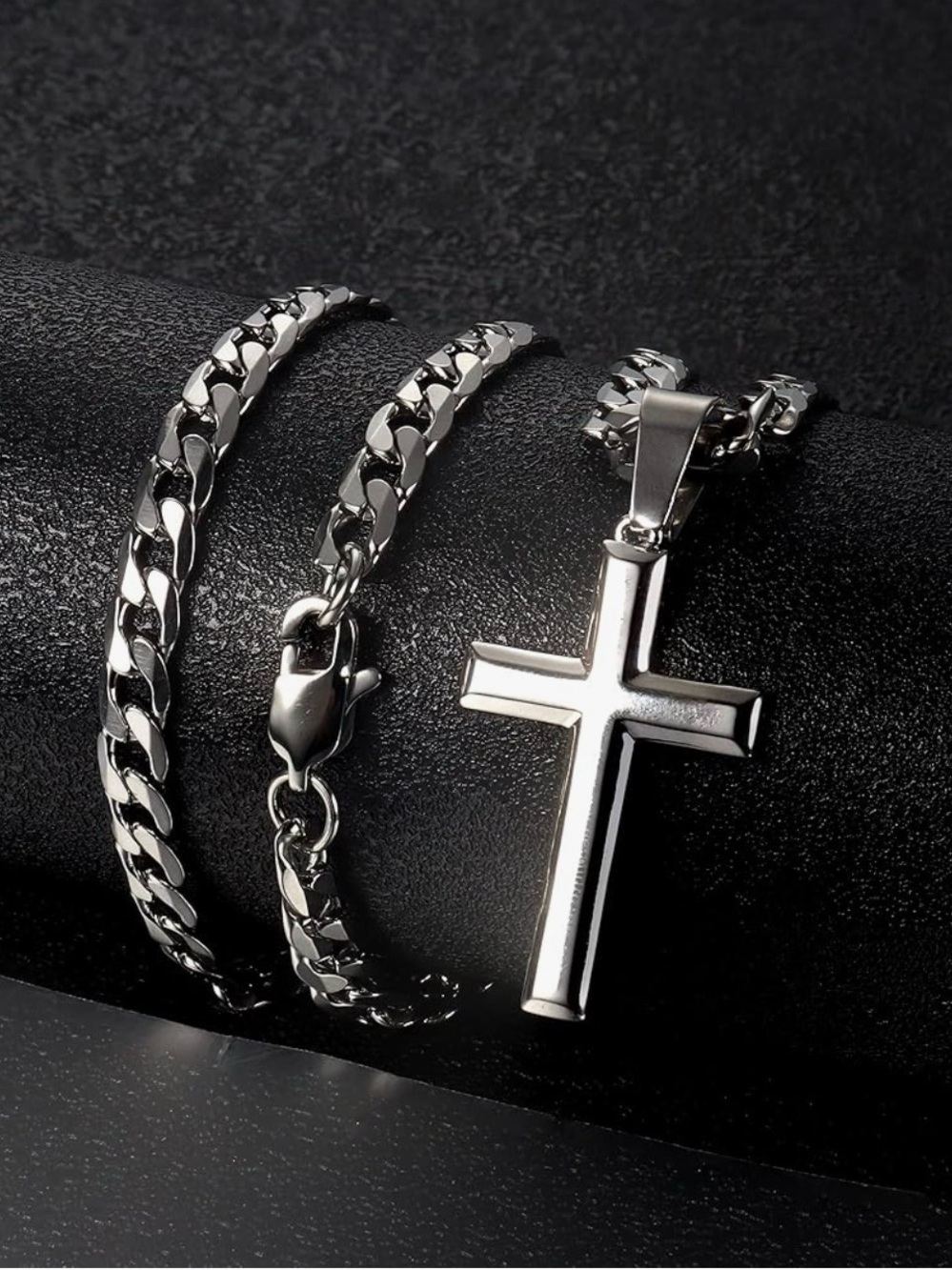 Besteel 925 Sterling Silver Cross Necklace